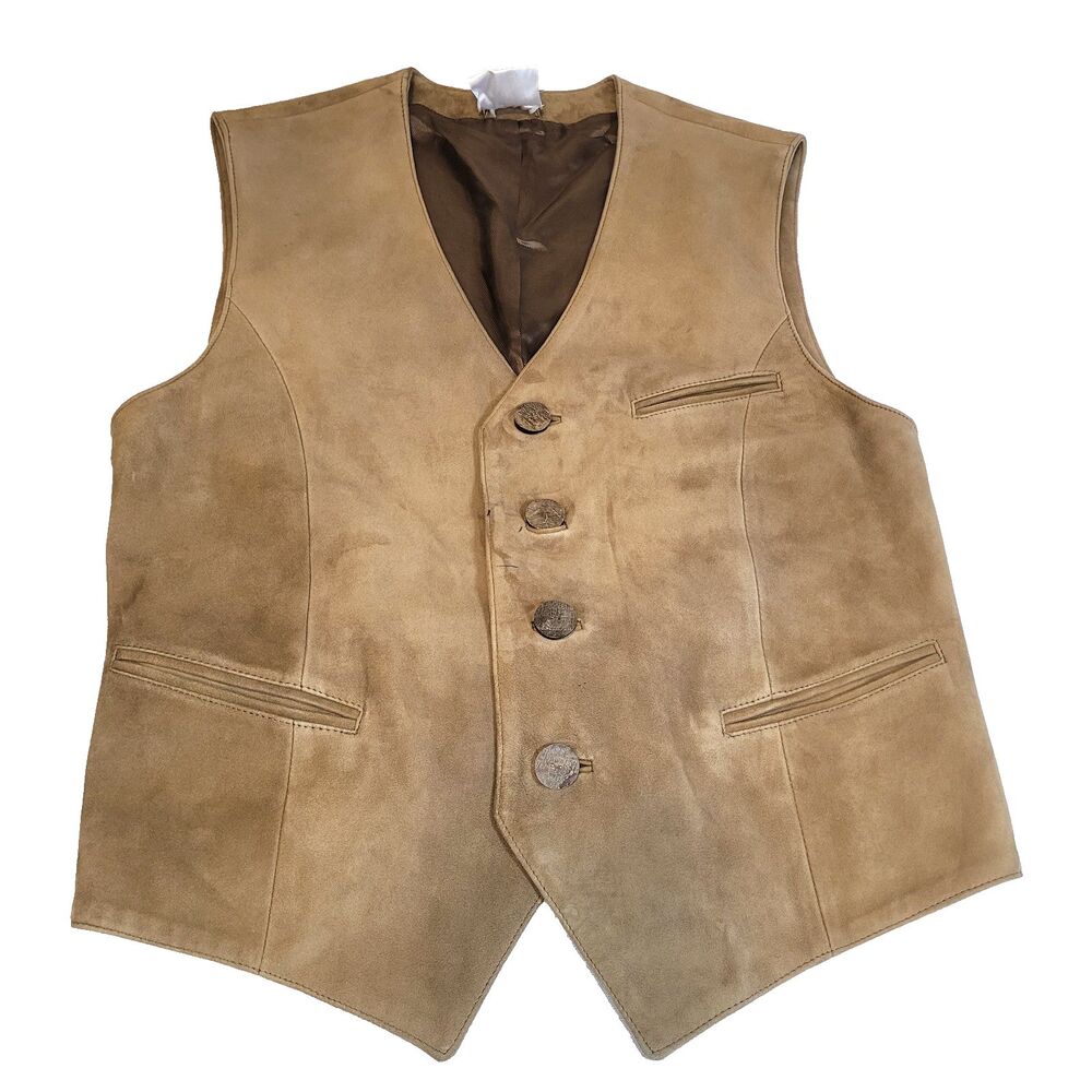 Euro Chasse by Meindl Men's Leather Suede Vest Octoberfest Size L Germany